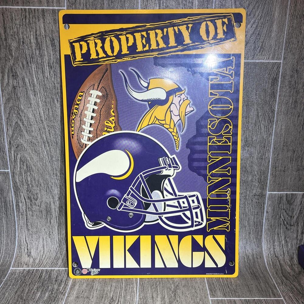 Minnesota Vikings Wincraft made in USA NFL wall hang